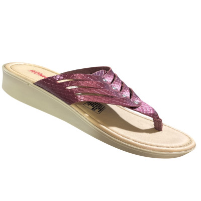 Romulo Sandalia Cuero Rojo Mujer Talla 37 Ref 5752 